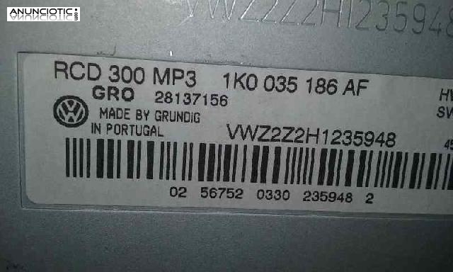 Audio gps volkswagen caddy rcd300mp3