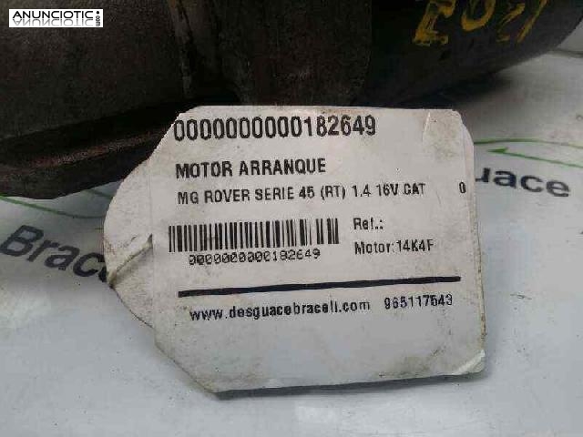 Motor arranque de mg rover-(182649)