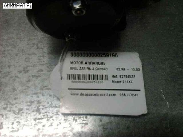 Motor arranque 93184533 de opel-(259196)