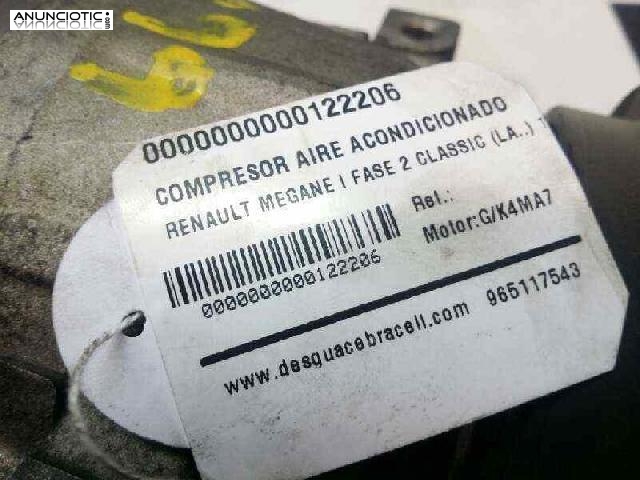 Compresor a/a de renault-(122206)