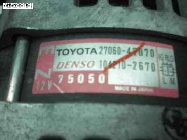 Alternador toyota iq 2706047070 2734025