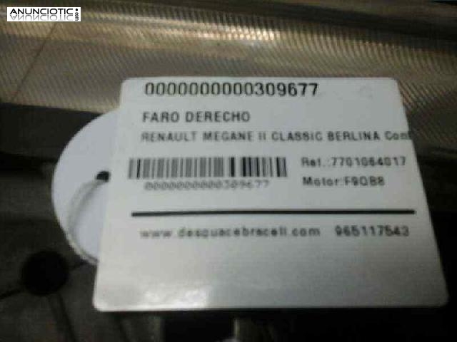 Faro der. 7701064017 de renault-(309677)