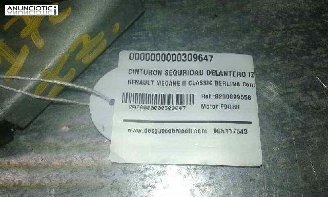 Cinturon seguridad del. izq. 8200699558