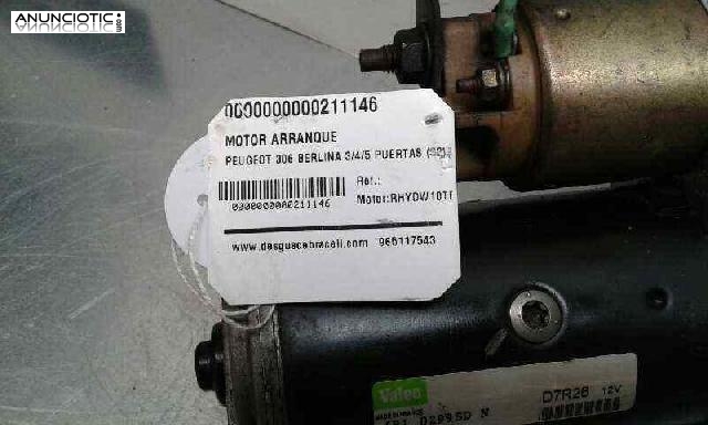 Motor arranque de peugeot-(211146)