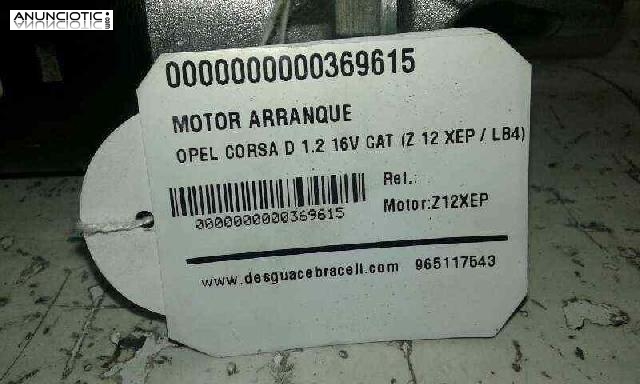 Motor arranque de opel-(369615)