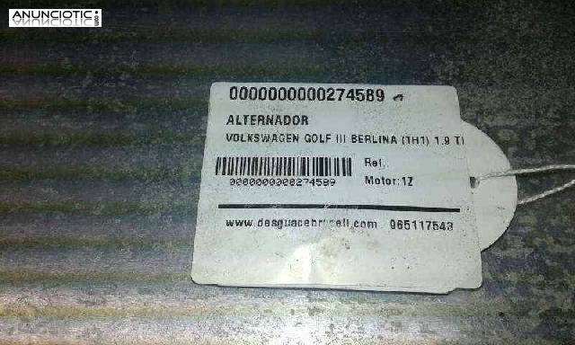 Alternador de volkswagen-(274589)