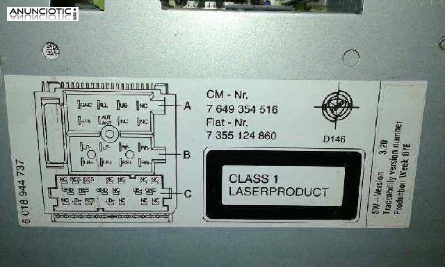 Sistema audio / radio cd de fiat-375073