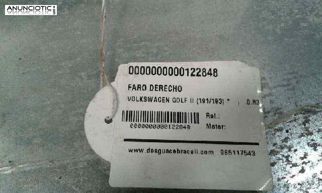 Faro der. de volkswagen-(122848)