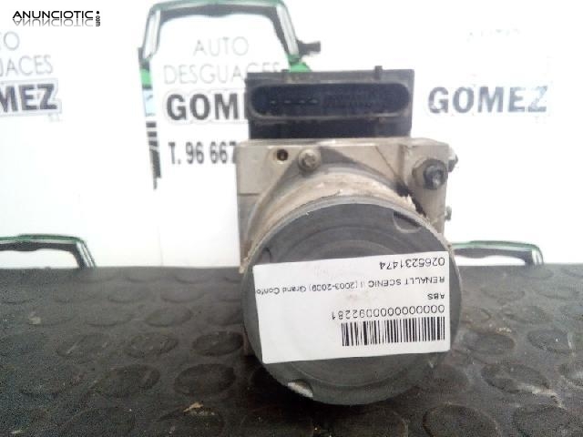 92281 abs renault scenic ii grand