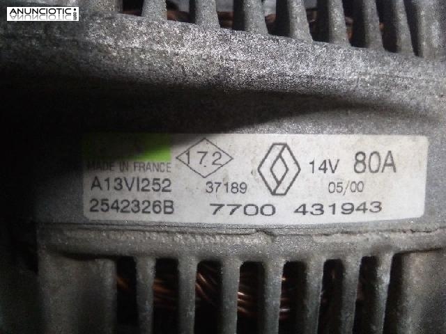 1236014 alternador renault megane i