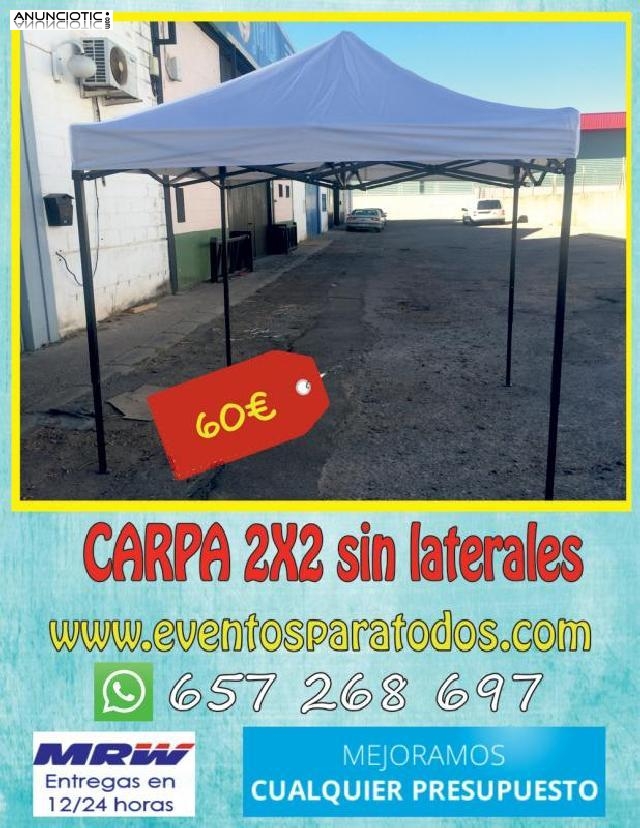 Carpa plegable económica 2x2