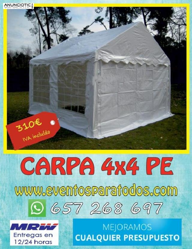 Carpas 4x4 pe a 299 euros