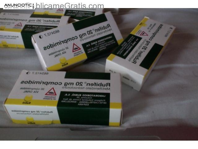  Rubifen 20mg (Sibutramina Meridia) 30 Cápsulas