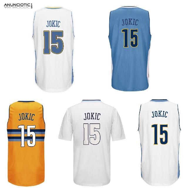 Camiseta Denver Nuggets JokicAmarillo