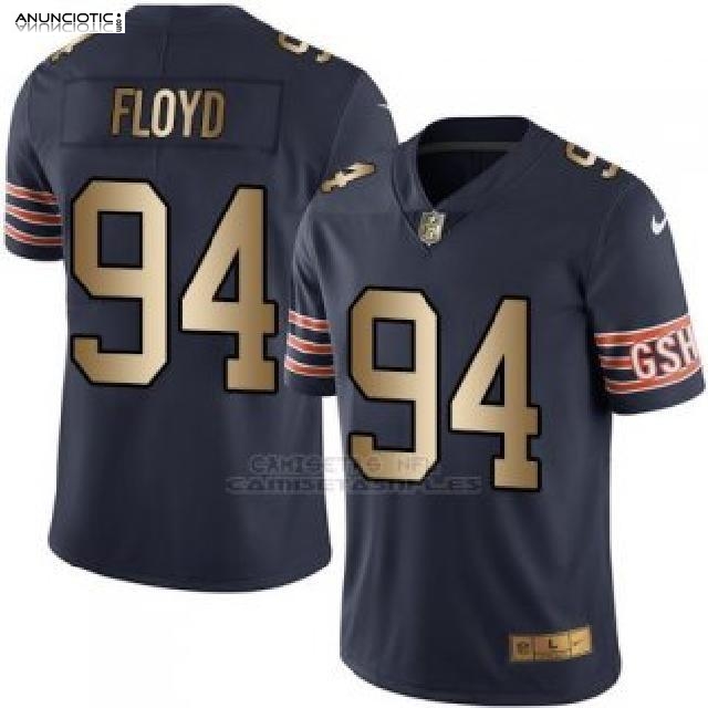 Camiseta Chicago Bears Floyd Profundo Azul  