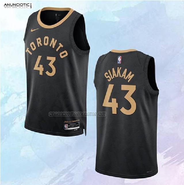 Camiseta Toronto Raptors Ciudad Negro 2022-23