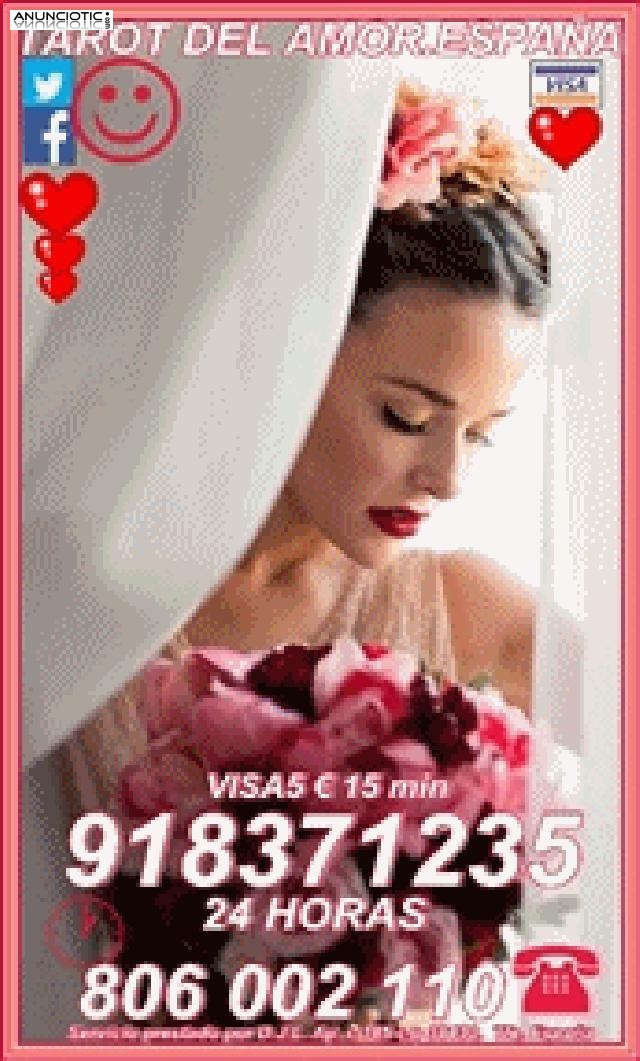 Oferta tarot  Amor  5 15 min, 918 371 235 online  de España