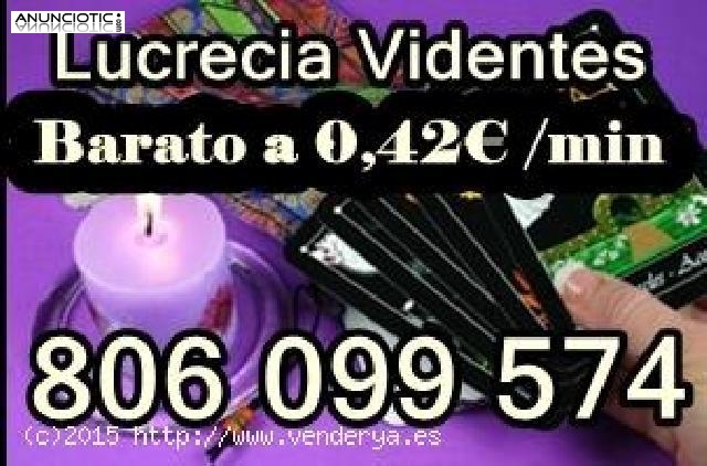 Tarot barato certero 0.42 videncia LUCRECIA 806 099 574 