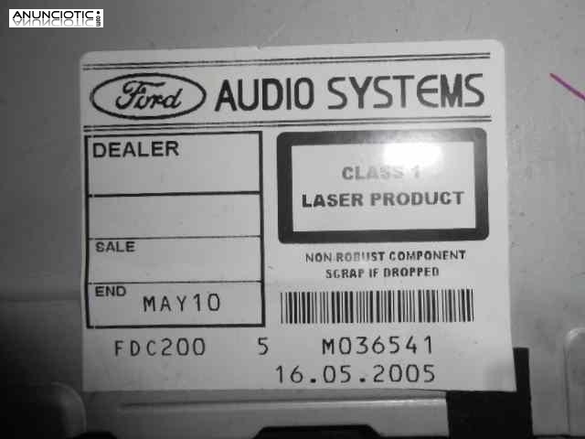 Sistema audio / radio cd 3412014 ford