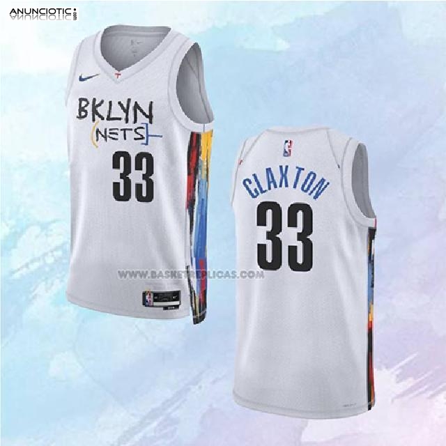 Camiseta Brooklyn Nets Nicolas Claxton NO 33