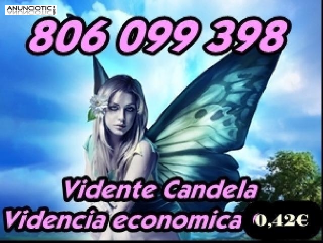 Tarot bueno y económico 0,42 euros/min. 806 099 398. Candela. ,,