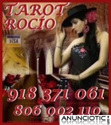 Tarot barato Rocío 5 10min 918 371 061. Tarot barato 806 002 110 por sólo 0,42 cm min. 