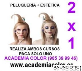 PELUQUERIA + ESTETICA, DOS CURSOS AL PRECIO DE UNO 