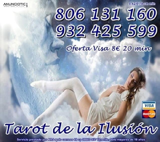 Tarot La Ilusión oferta visa 10  30 min. Tarot Baratos solo 0,42 cm min. 