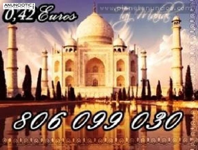 Tarot barato y fiable: 806 099 030. El Taj Mahal Tarot oferta a 0,42..-