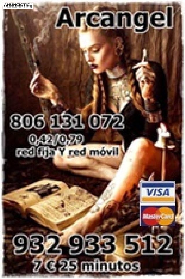 Oferta Tarot  visas 9 euros 35 minutos 932-933-512 y 806 131 072