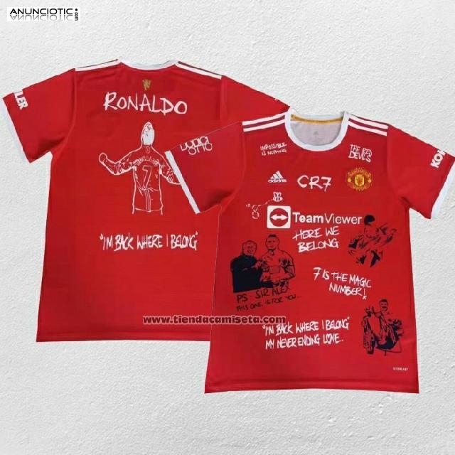 Primera Camiseta Manchester United Jugador Ronaldo 2021-22