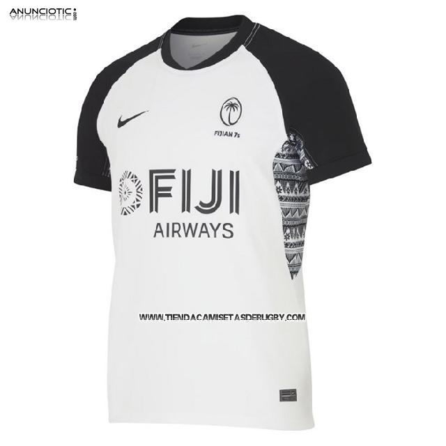 Camiseta Fiyi 7s Rugby 2023-24 Local Blanco