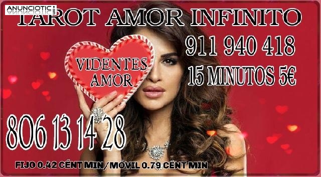 Amor infinito tarot y videntes 15 minutos 5 económico ,.