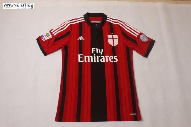 camiseta de fútbol Tailandia AC Milan 2014-15 1a