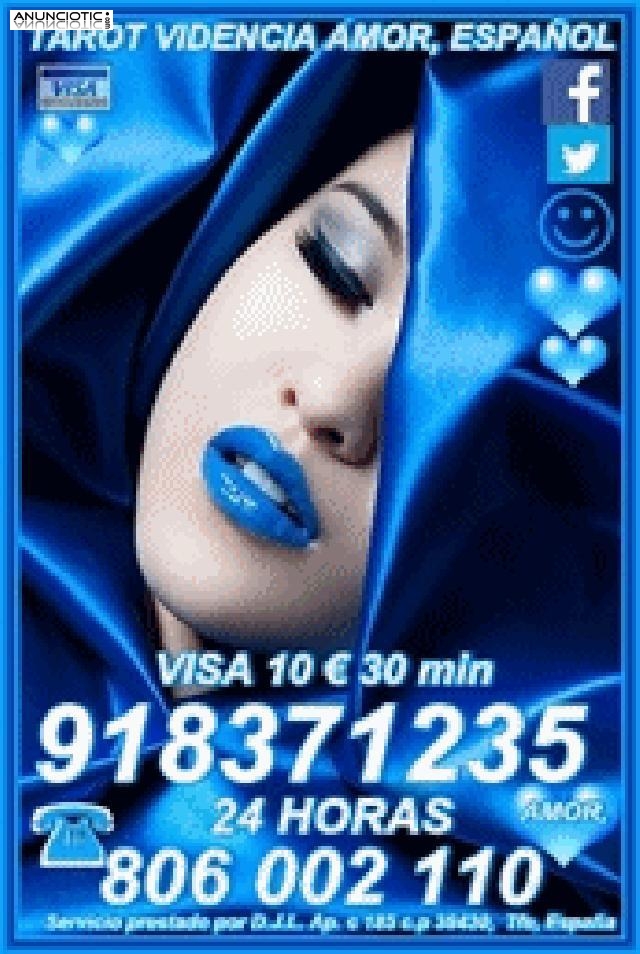 Oferta tarot  Amor  5 15 min, 918 371 235 online  de España