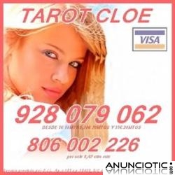 Tarot barato Cloe 5 10min 928 079 062. Tarot barato 806 002 226 por sólo 0,42 cm min. 