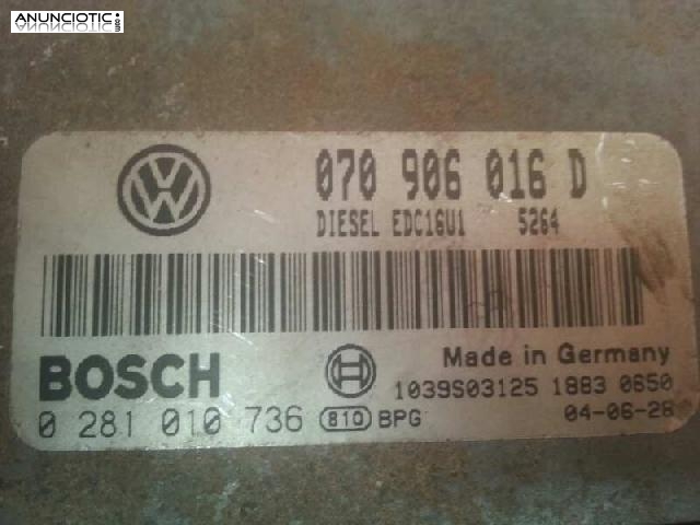 Centralita de motor 070906016d volkswagen touareg