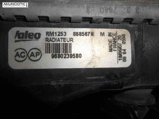 Radiador agua 3400176 868567n peugeot