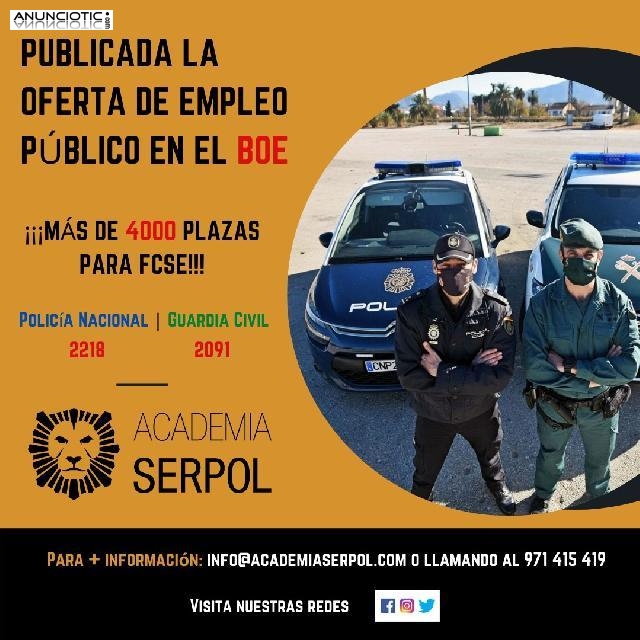 OPOSICIONES POLICÍA NACIONAL Y GUARDIA CIVIL