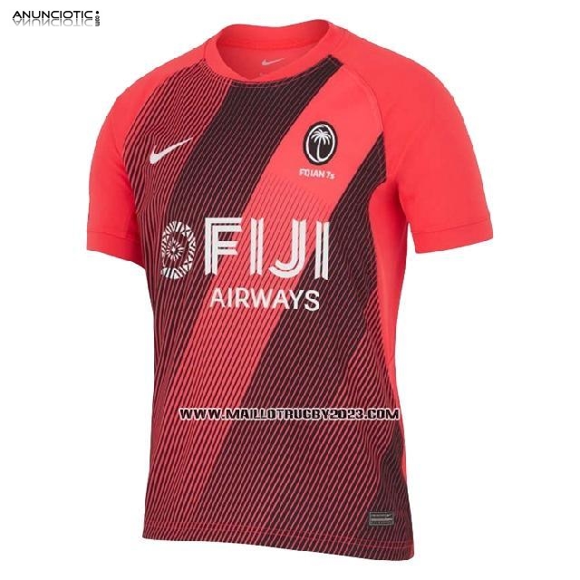 Maillot Fidji 7s Rugby 2023-24 Exterieur Rouge