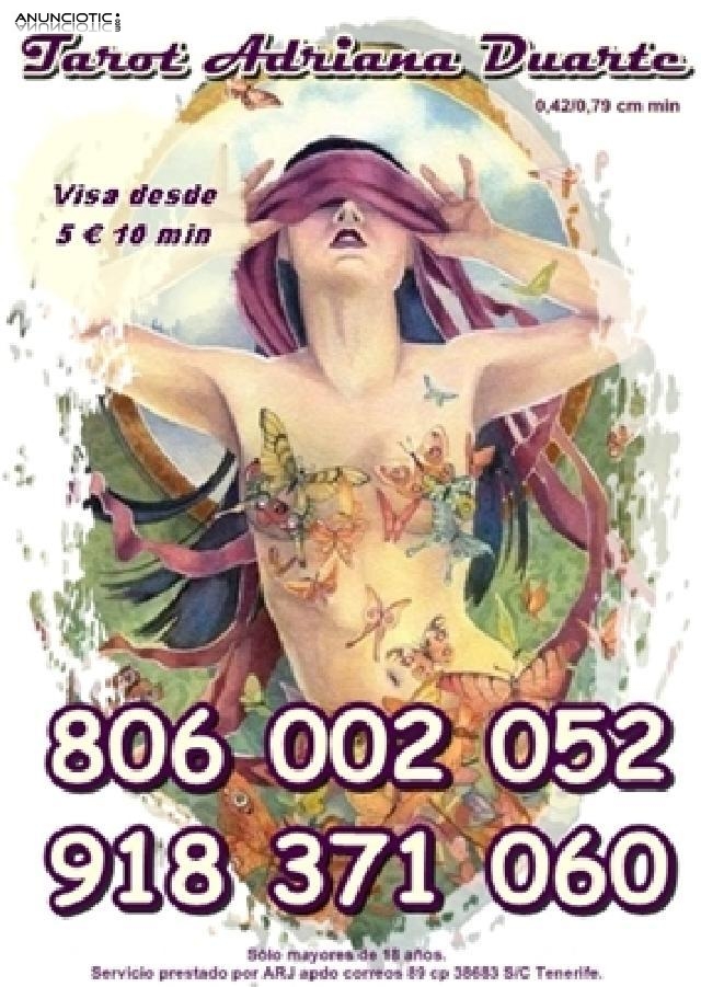 Adriana Duarte Tarot y Videncia por visa 10 30 min. Tarot 806 0,42