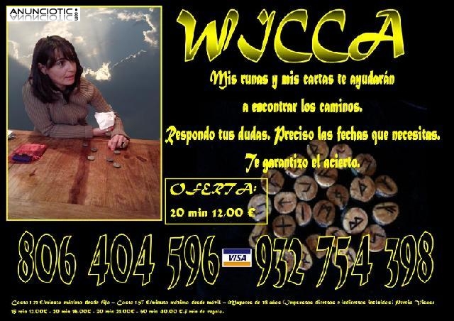 Vidente Wicca, tarot con ofertas muy económicas. 806 404 596.