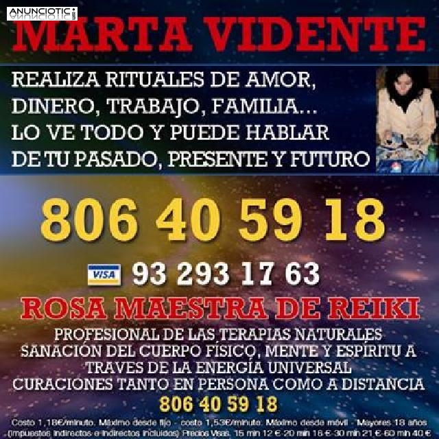Marta, Vidente y medium, quedarás muy satisfecho, 806 405 918.