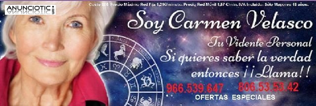 Carmen Velasco excelente vidente 806 53 53 42 Muy buena en fechas