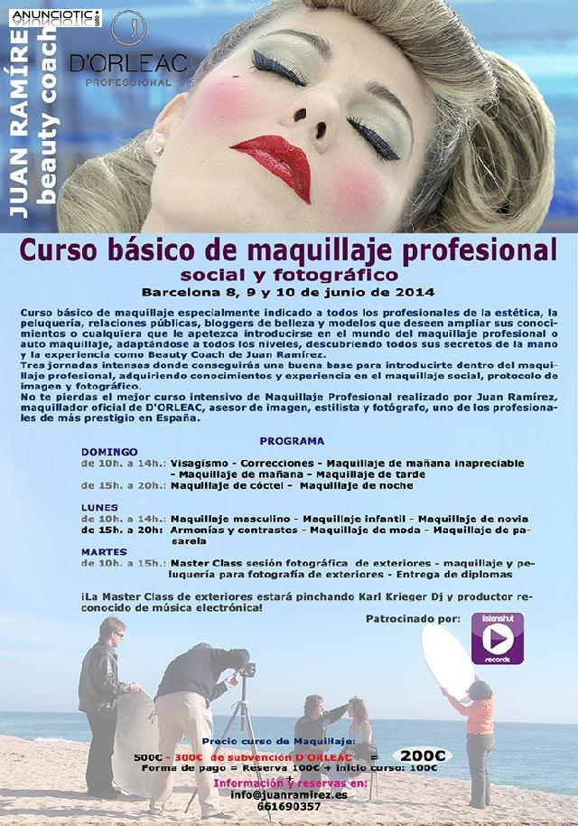 CURSO BÁSICO DE MAQUILLAJE PROFESIONAL - SOCIAL Y FOTOGRÁFICO