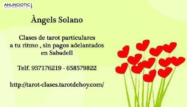 Clases de tarot presenciales en Sabadell 937176219 a tu ritmo
