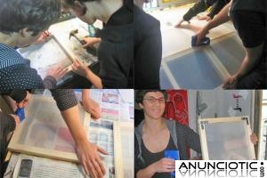 CURSO DE SERIGRAFIA CLASES DE ESTAMPADO TEXTIL ARTESANAL