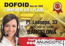 Dofoid-Lesseps cambie su oro por dinero..., máxima tasación, garantizado