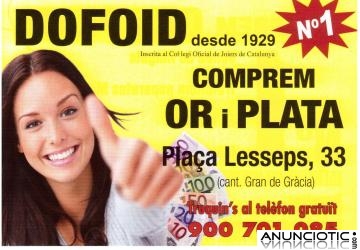 Dofoid-Lesseps compramos oro y plata al mejor precio garantizado.