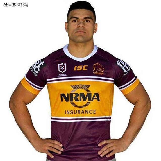 vende camisetas rugby Brisbane Broncos - barata,replicas